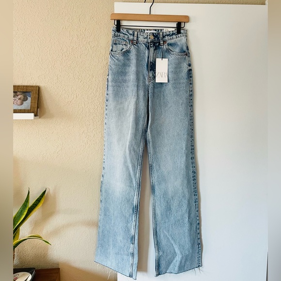 Zara Denim - Zara High Rise Wide Leg Jeans NWT
